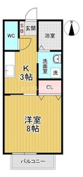 ソレジオ中島　Ａ棟の物件間取画像